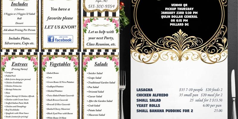 Three Little Pigs Menu