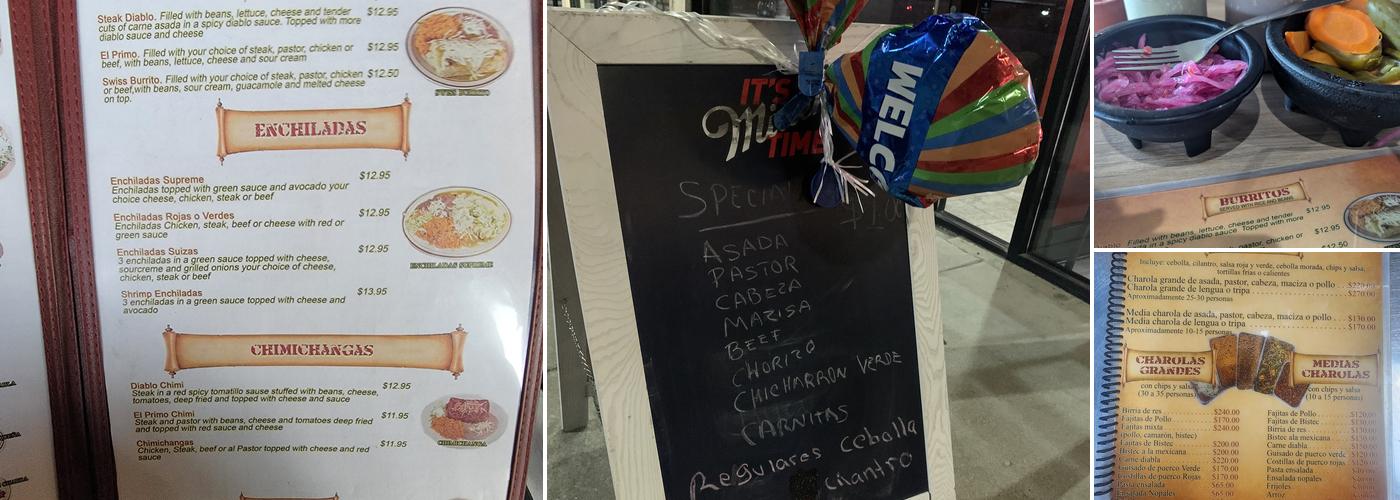 El Primo Menu