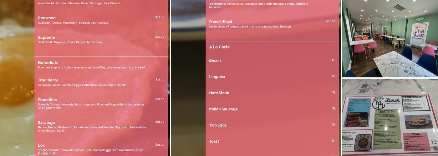 Mangia Mornings Menu