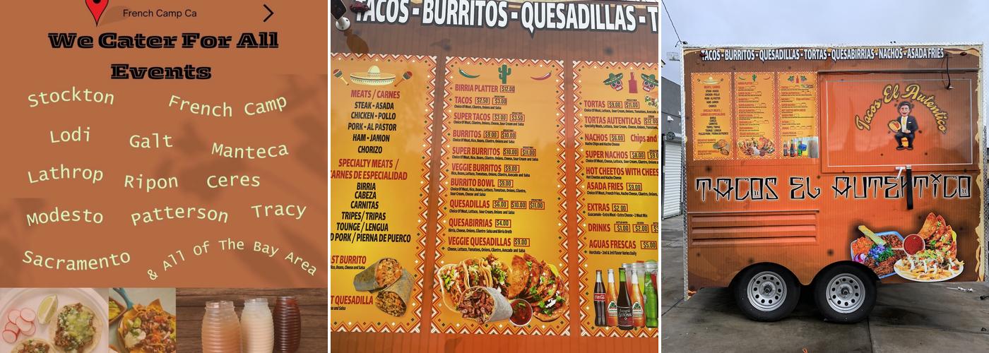 Tacos El Autentico Menu