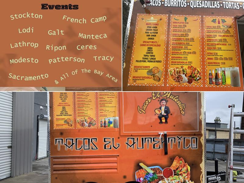Tacos El Autentico Menu