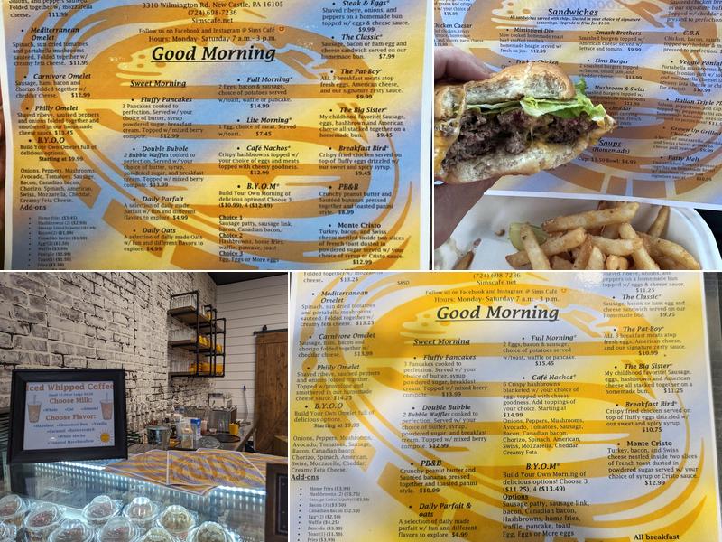 Sims Cafe Menu