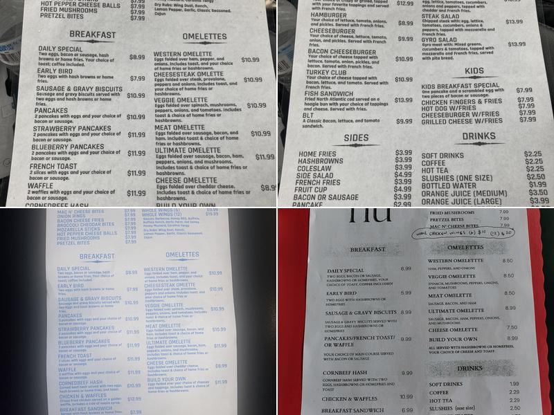 Sheffield Diner Menu