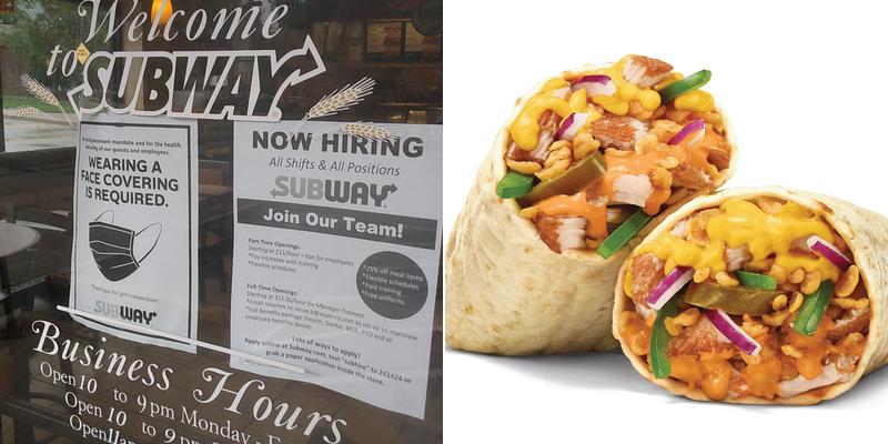 Subway Menu