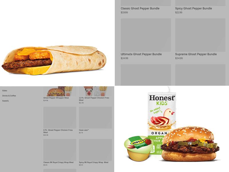 Burger King Menu