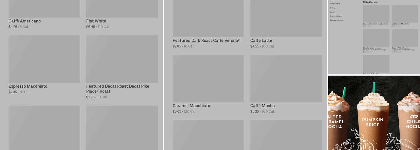 Starbucks Menu