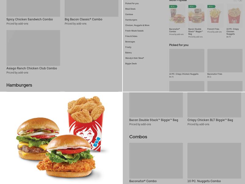 Wendy's Menu