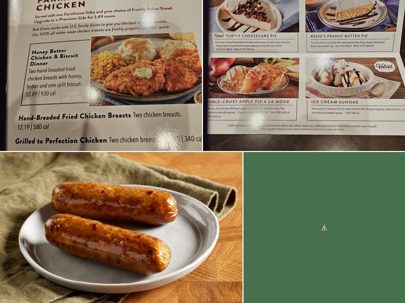 Bob Evans Menu