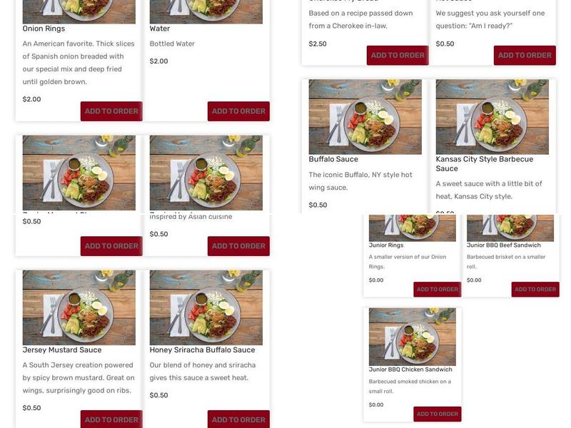 The Smoker Girls BBQ Menu