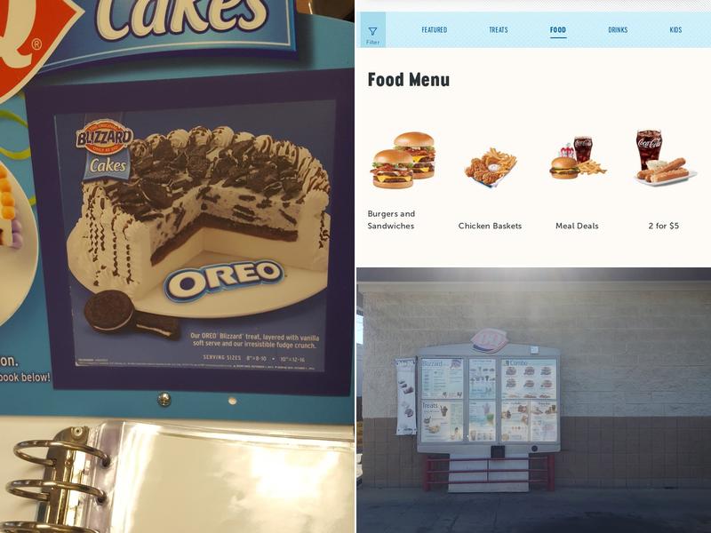 Dairy Queen Menu