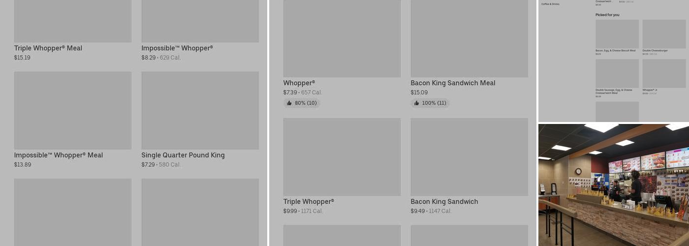 Burger King Menu