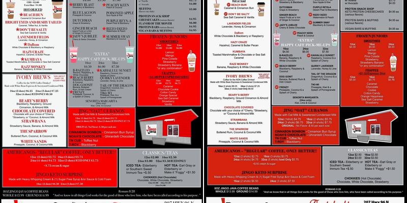 Jingo Java Menu