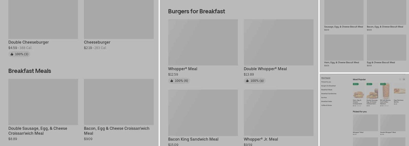Burger King Menu