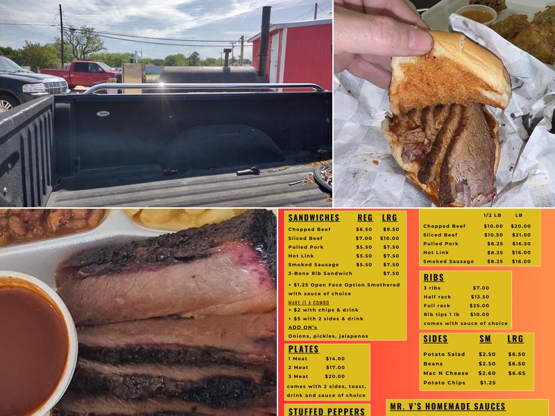 Mr.V's BBQ 2898 W Morton St, Denison