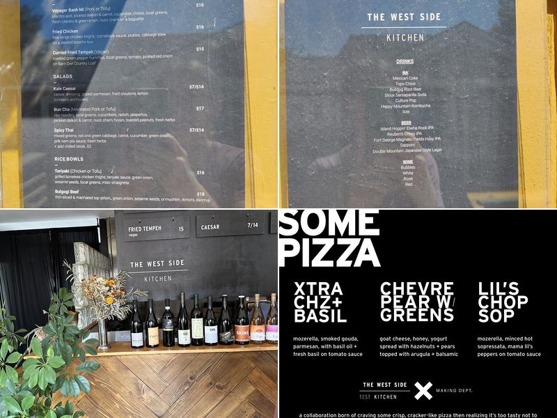 The West Side Kitchen Menu