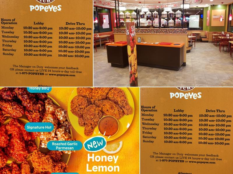 Popeyes Louisiana Kitchen Menu