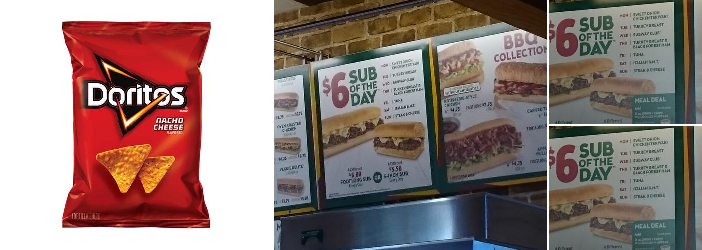 Subway Menu