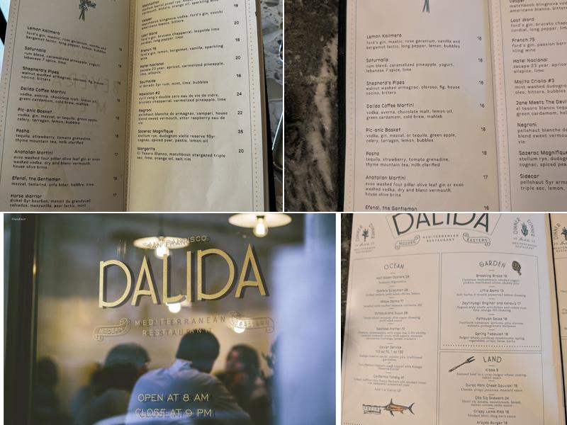 Dalida Menu