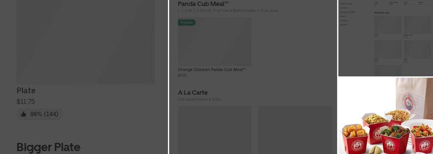 Panda Express Menu