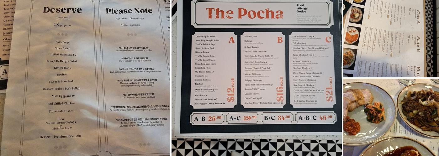 The plate Menu