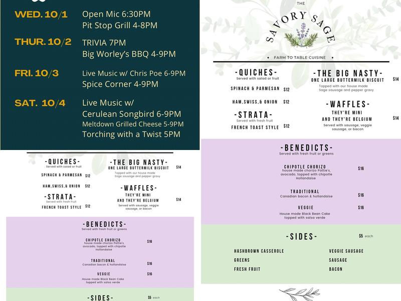 Broad Street Brewing Co. Menu