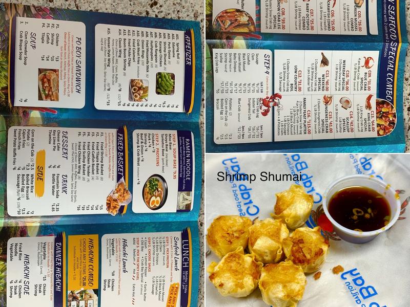 Crab Bay Menu