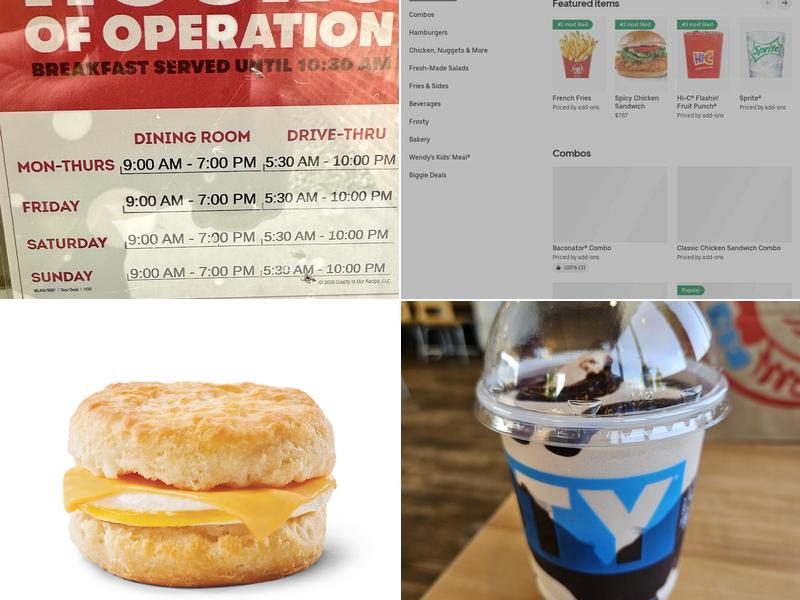 Wendy's Menu