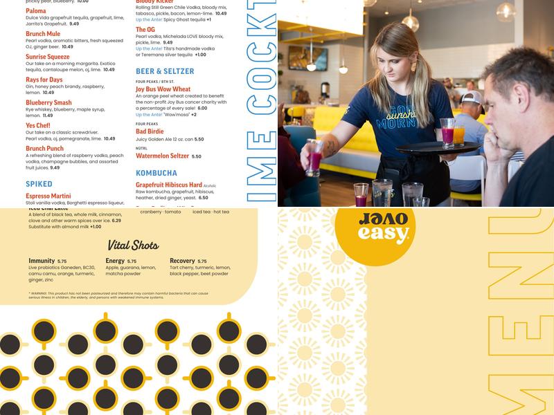 Over Easy Menu