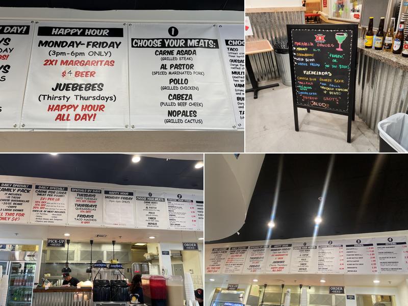 Tacos Calafia Gilbert Menu