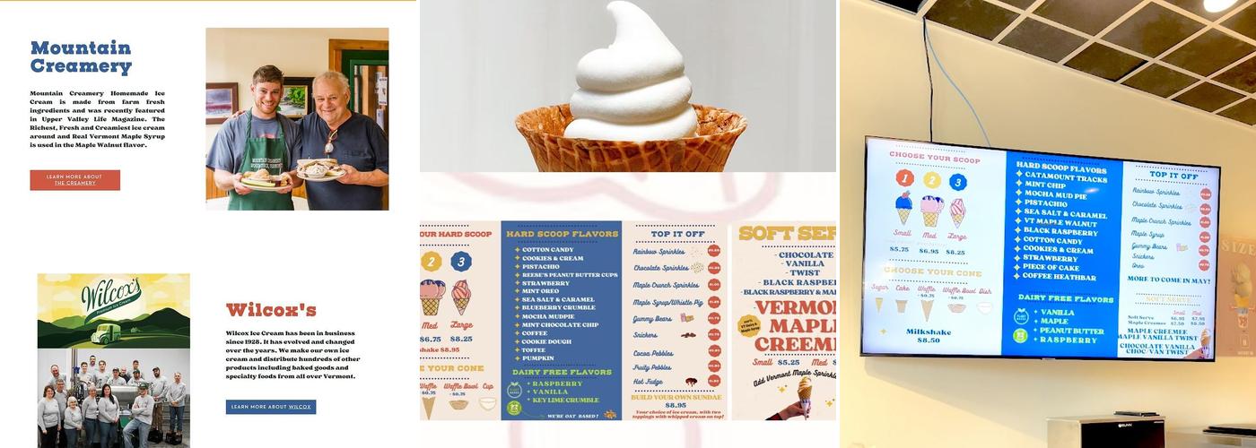 Hanover Scoops Menu