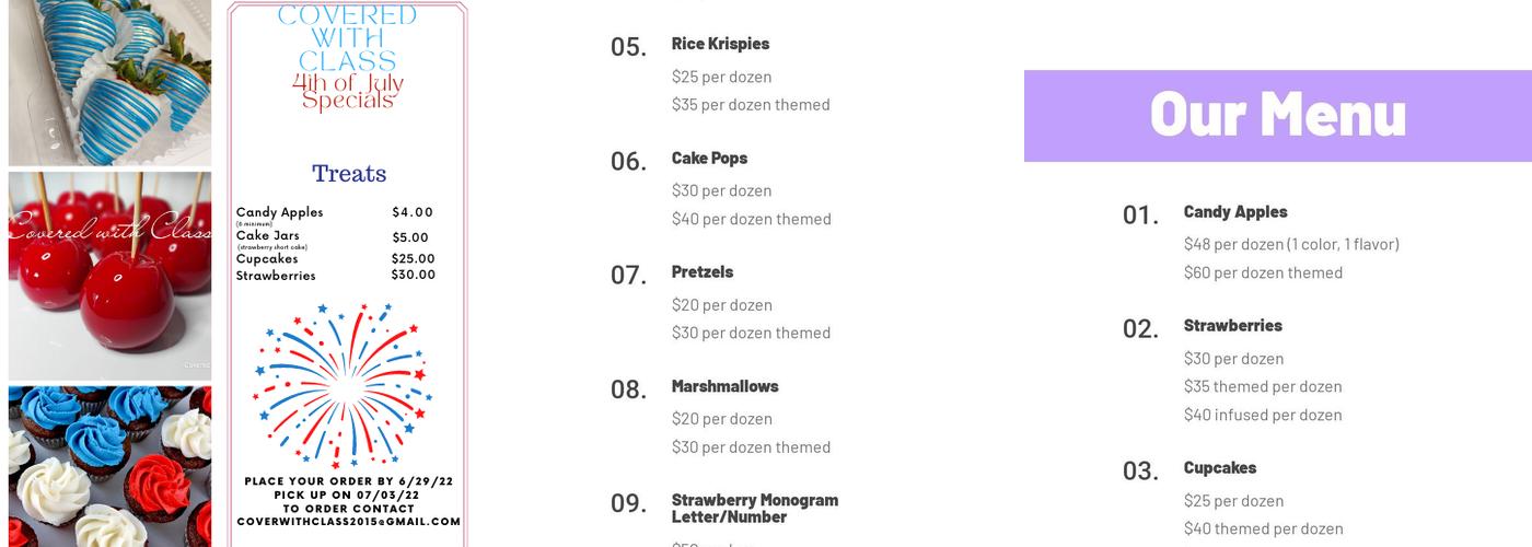 Covered with Class Menu