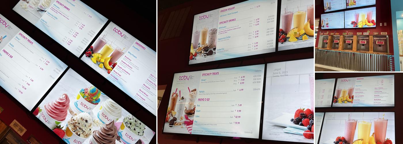 TCBY Thornwood Menu