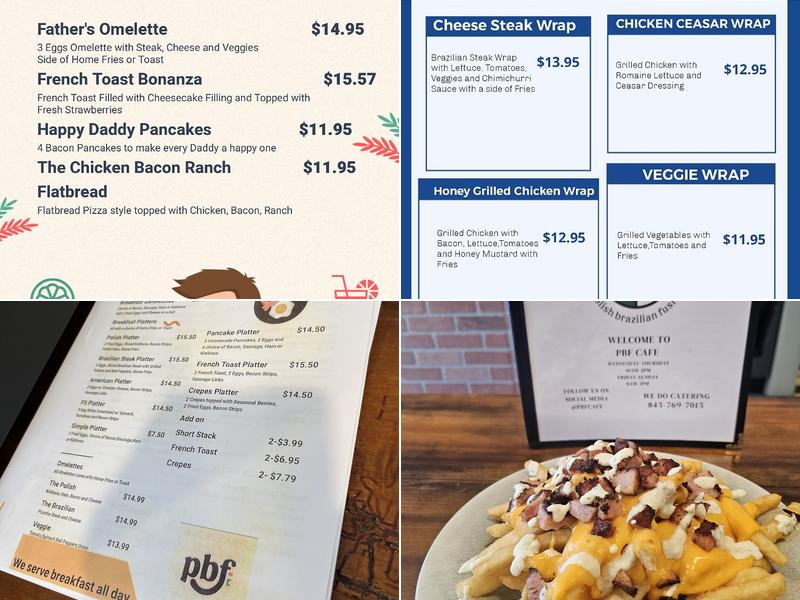PBF Cafe Montgomery Menu