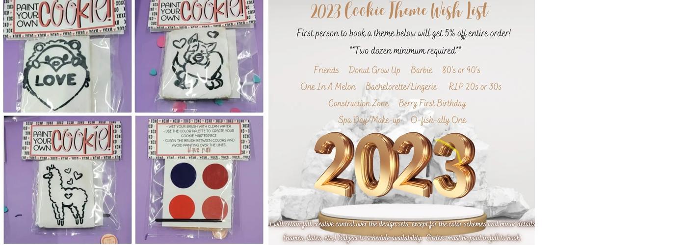 This Piggy Flies Cookie Company Menu