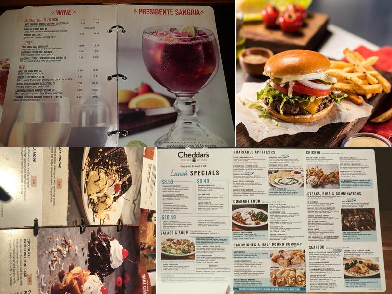 Cheddar's Scratch Kitchen Menu
