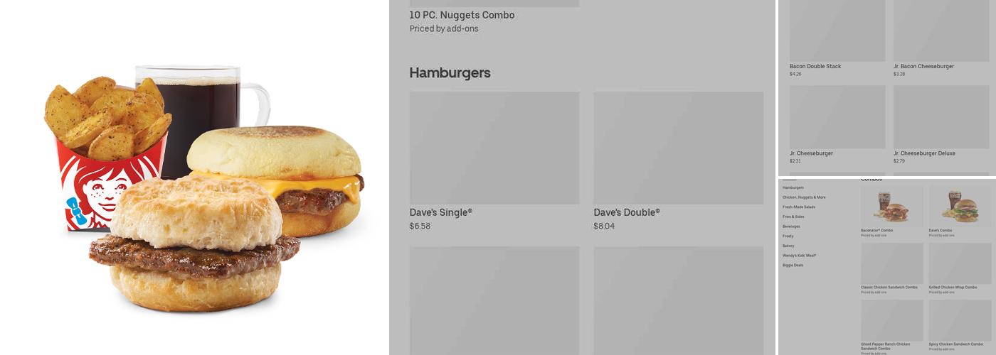 Wendy's Menu