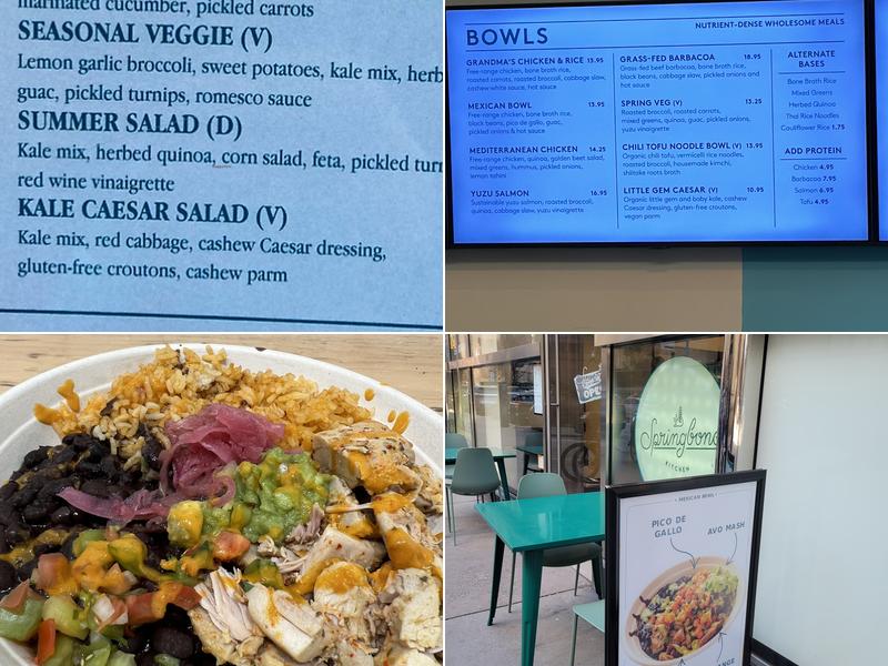 Springbone Kitchen Menu