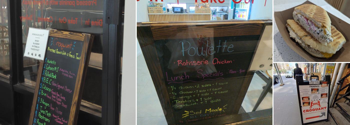 Croquant Pressed Paninis Menu