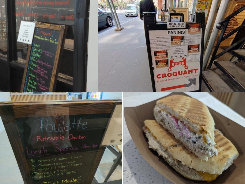 Croquant Pressed Paninis Menu