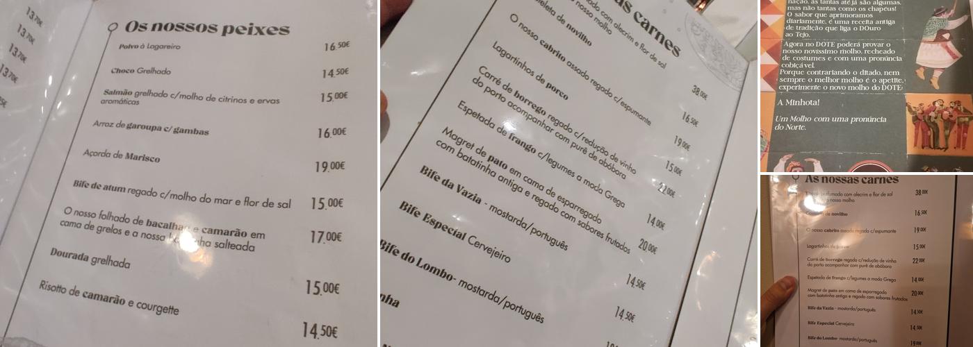 Restaurante Dote Odivelas (Dote - Odivelas Esplanada) Menu