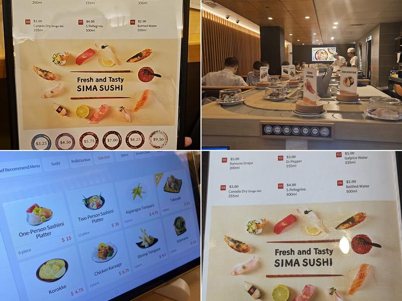 Sima Sushi Menu