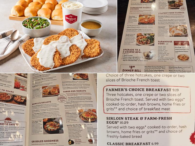 Bob Evans Menu