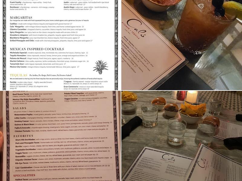 Caló Kitchen + Tequila Menu