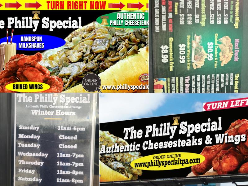 The Philly Special Menu