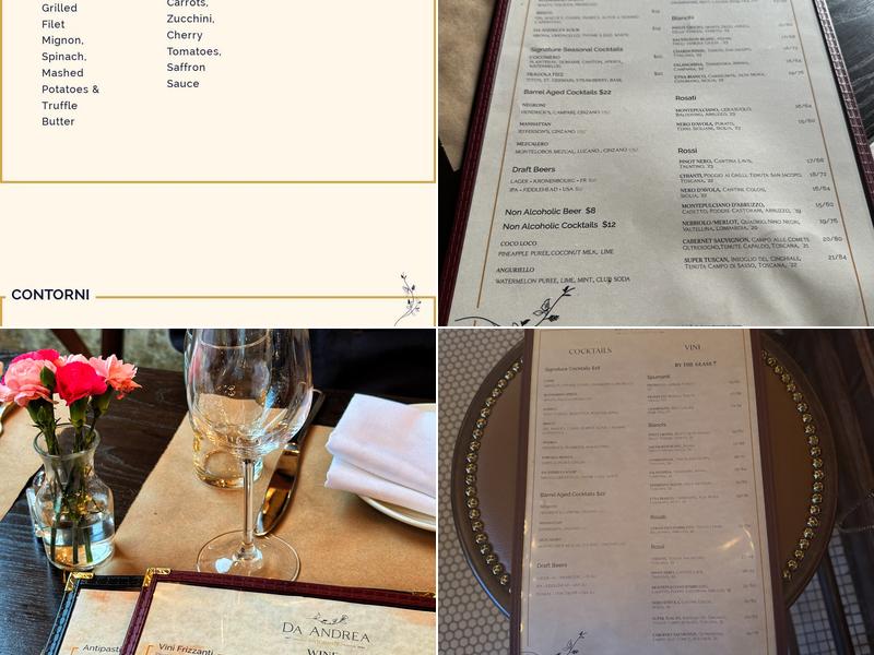 Da Andrea Chelsea Menu