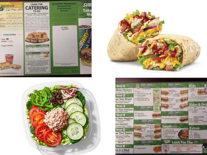 Subway Menu