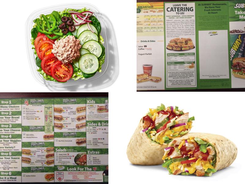 Subway Menu