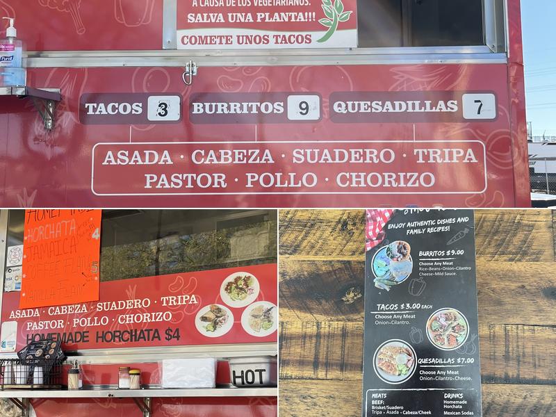 Taco Rico Menu