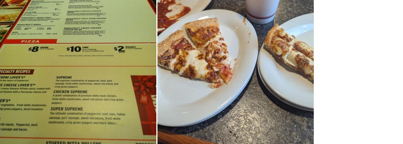 Pizza Hut Menu