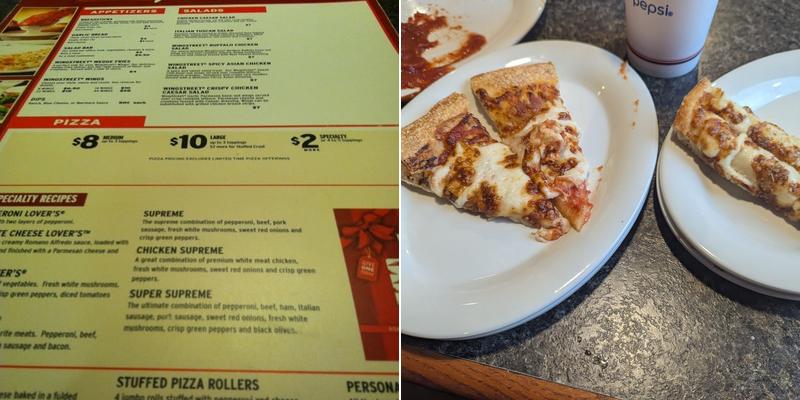 Pizza Hut Menu